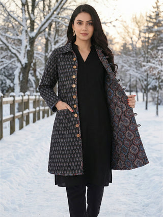 Shishir Bahaar Ajrakh Quilted Reversible Jacket