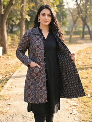 Shishir Bahaar Ajrakh Quilted Reversible Jacket