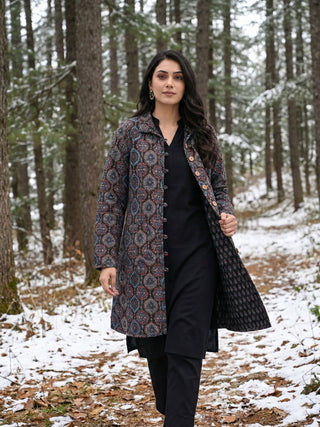 Shishir Bahaar Ajrakh Quilted Reversible Jacket