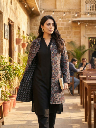 Shishir Bahaar Ajrakh Quilted Reversible Jacket