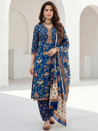 Gazal Sonam Set Of Kurta Pants Dupatta