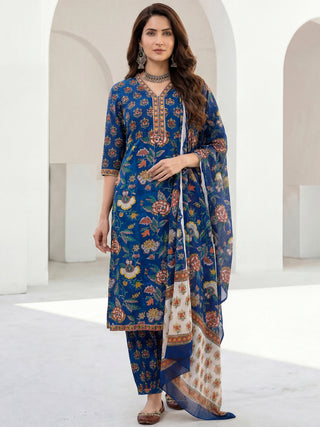 Gazal Sonam Set Of Kurta Pants Dupatta