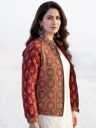 Shishir Kaya Reversible Bomber  Jacket