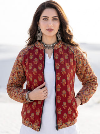 Shishir Kaya Reversible Bomber  Jacket