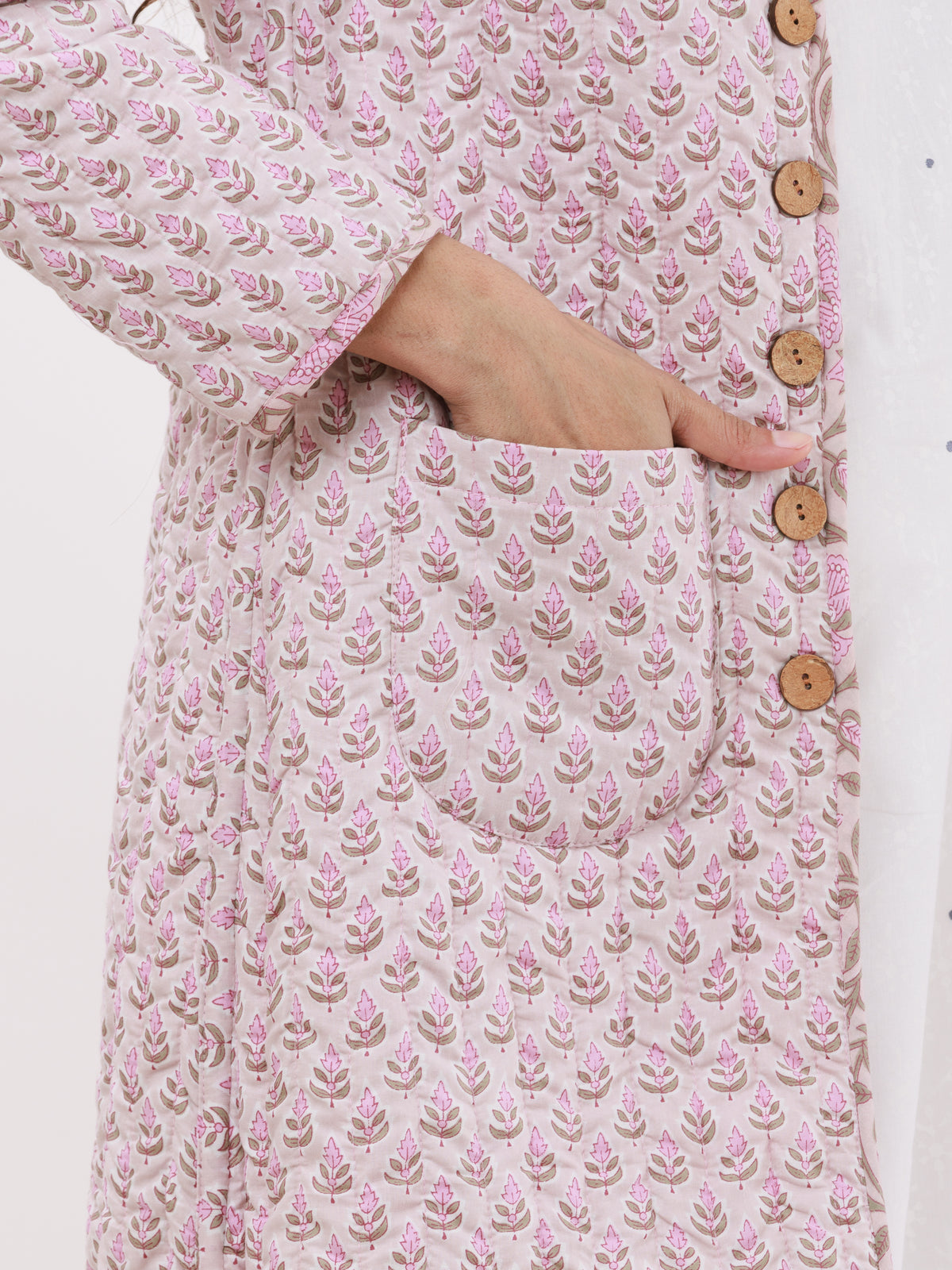 Hand Block Printed Cotton Cambric Fabric Pieces InduBindu