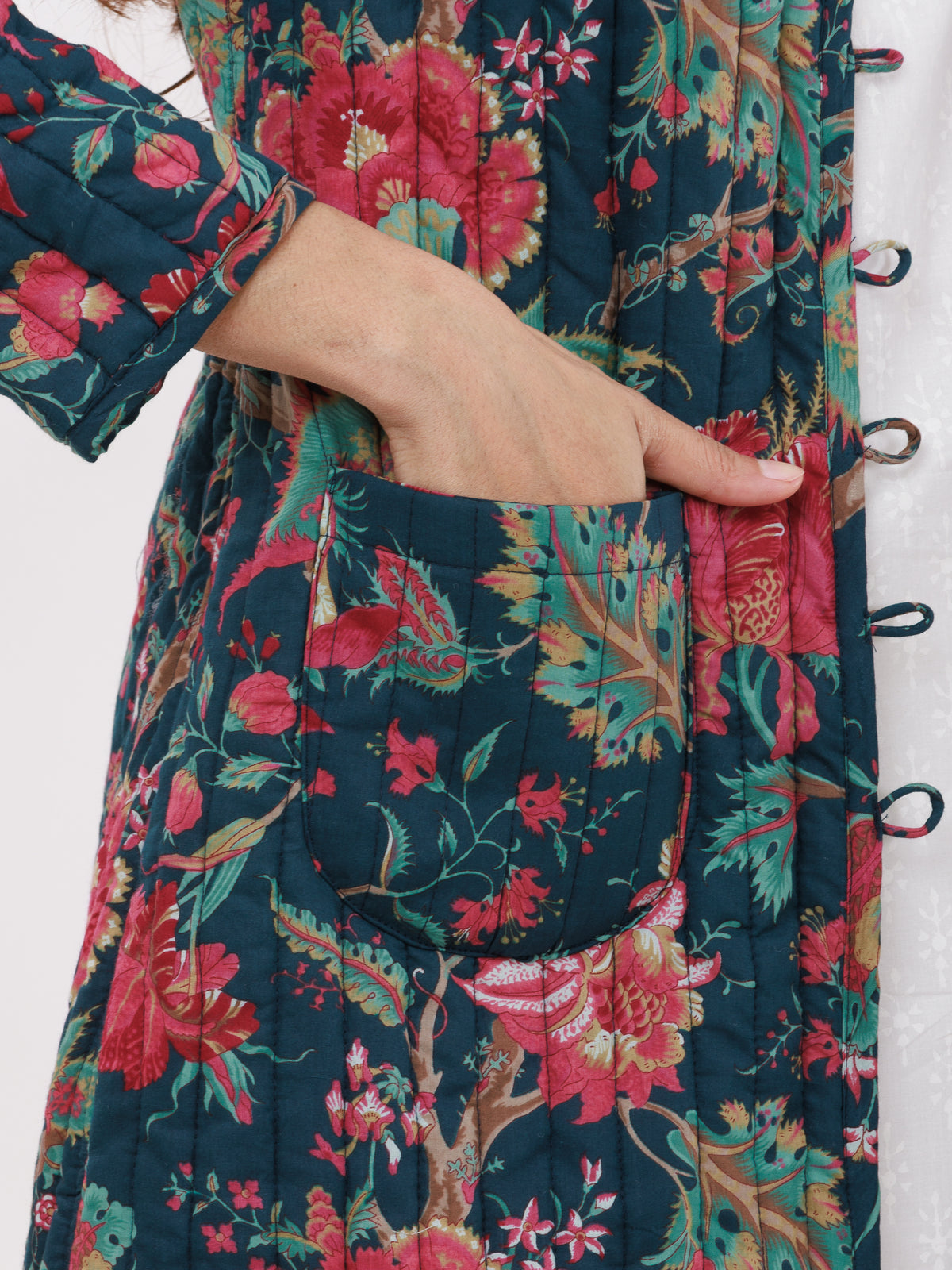 Hand Block Printed Cotton Cambric Fabric Pieces InduBindu