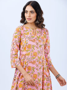 Aina Samah Set Of Kali Kurta Pants Dupatta
