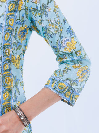 Aina Prerna Set Of Kurta Pants Kota Dupatta