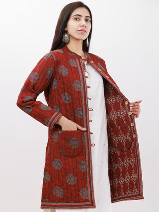 Shishir Mahar Ajrakh Quilted Reversible Jacket