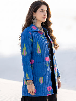 Shishir Ria Ajrakh Quilted Reversible Jacket