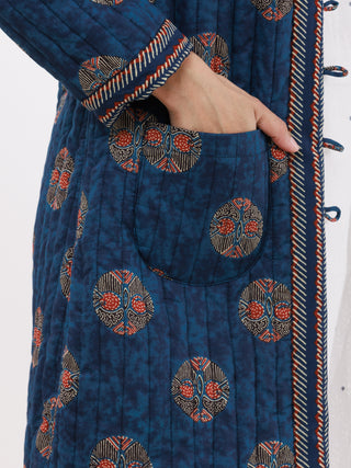 Shishir Neena Ajrakh Quilted Reversible Jacket