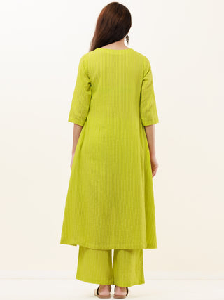 Roz Mannat Set Of Kurta Pants Kota Dupatta