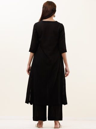 Roz Pari Set Of Kurta Pants Kota Dupatta