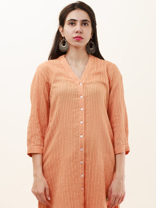 Roz Manal Set Of Kurta Pants Kota Dupatta