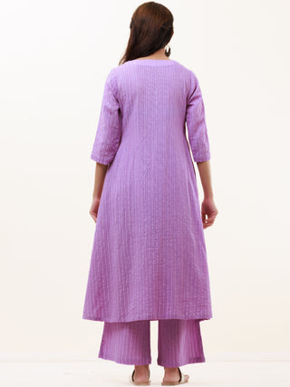 Roz Sonal Set Of Kurta Pants Kota Dupatta