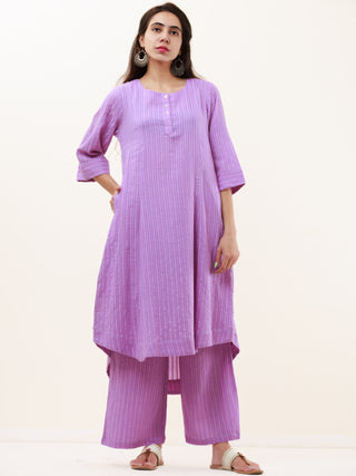 Roz Diya Set Of Kurta Pants Kota Dupatta