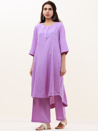 Roz Diya Set Of Kurta Pants Kota Dupatta