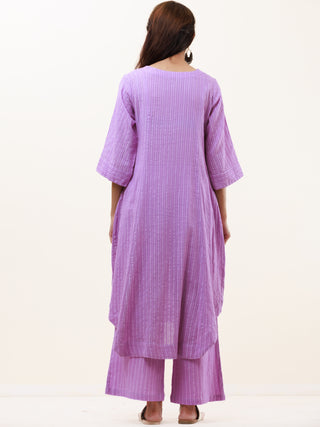 Roz Diya Set Of Kurta Pants Kota Dupatta