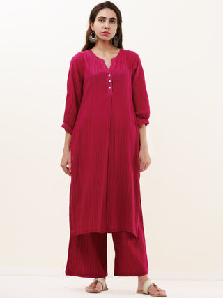 Roz Utsav Set Of Kurta Pants Kota Dupatta