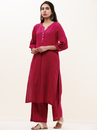 Roz Utsav Set Of Kurta Pants Kota Dupatta