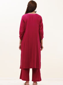 Roz Utsav Set Of Kurta Pants Kota Dupatta