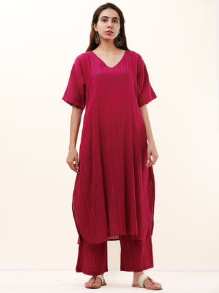 Roz Falak Set Of Kurta Pants Kota Dupatta