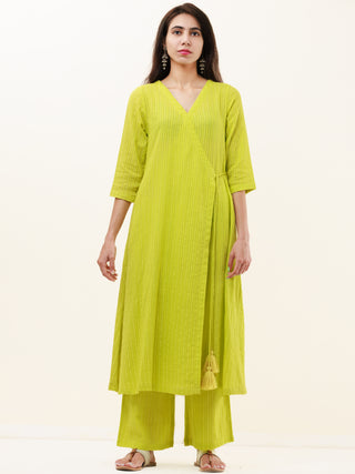 Roz Karuna Set Of Kurta Pants Kota Dupatta