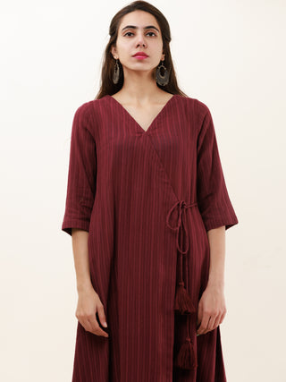 Roz Fagun Set Of Kurta Pants Kota Dupatta