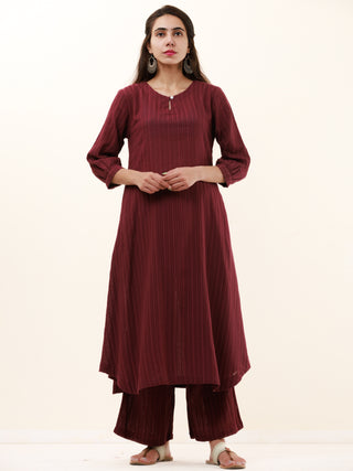 Roz Aaina Set Of Kurta Pants Kota Dupatta