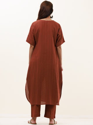 Roz Anaysa Set Of Kurta Pants Kota Dupatta