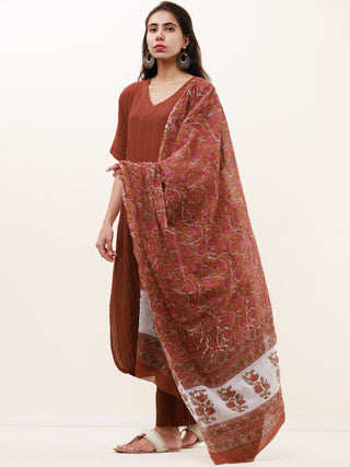 Roz Anaysa Set Of Kurta Pants Kota Dupatta