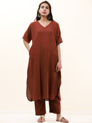 Roz Anaysa Set Of Kurta Pants Kota Dupatta