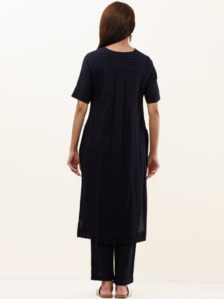 Roz Tasha Set Of Kurta Pants Kota Dupatta