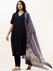 Roz Tasha Set Of Kurta Pants Kota Dupatta