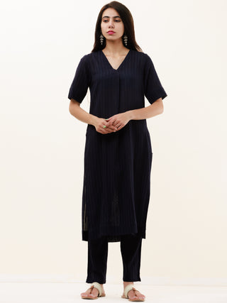 Roz Tasha Set Of Kurta Pants Kota Dupatta