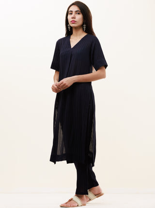 Roz Tasha Set Of Kurta Pants Kota Dupatta