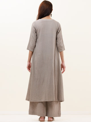 Roz Naina Set Of Kurta Pants Kota Dupatta