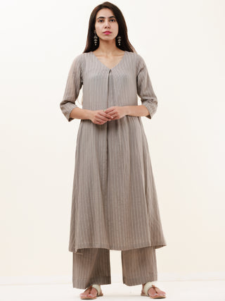 Roz Naina Set Of Kurta Pants Kota Dupatta