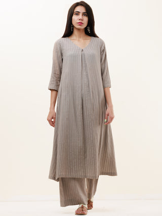 Roz Naina Set Of Kurta Pants Kota Dupatta