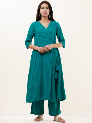 Roz Parizaad Set Of Kurta Pants Kota Dupatta