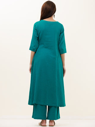 Roz Parizaad Set Of Kurta Pants Kota Dupatta