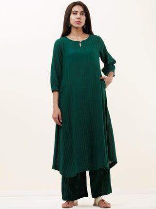 Roz Sharad Set Of Kurta Pants Kota Dupatta