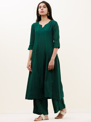 Roz Damini Set Of Kurta Pants Kota Dupatta