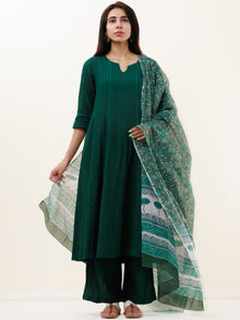 Roz Damini Set Of Kurta Pants Kota Dupatta