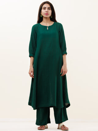 Roz Sharad Set Of Kurta Pants Kota Dupatta