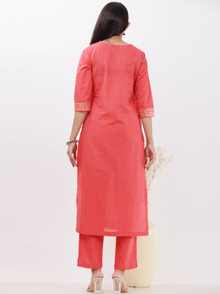 Parv Amya Set Of Kurta Pants Kota Dupatta