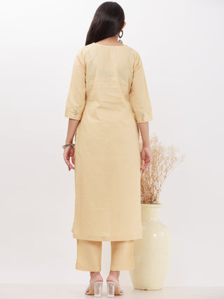 Parv Beena Set Of Kurta Pants Kota Dupatta