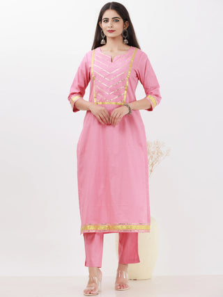 Parv Tamanna Set Of Kurta Pants Kota Dupatta