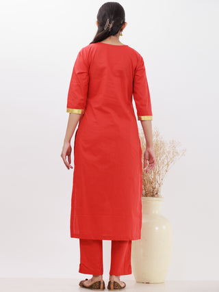 Parv Neerja Set Of Kurta Pants Kota Dupatta