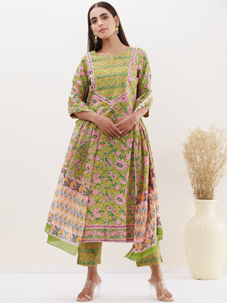 Utsav Saimara Set Of Kurta Pants Dupatta